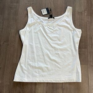 White St.John Caviar Women's Tank Top